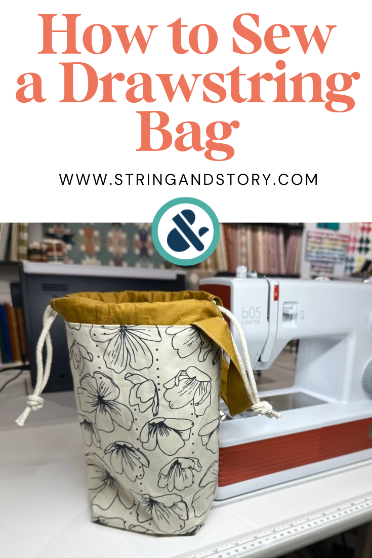Drawstring bag sewing pattern sale